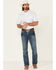 Image #2 - Cody James Core Men's Wichita Small Plaid Short Sleeve Button Down Western Shirt - Tall, Light Blue, hi-res
