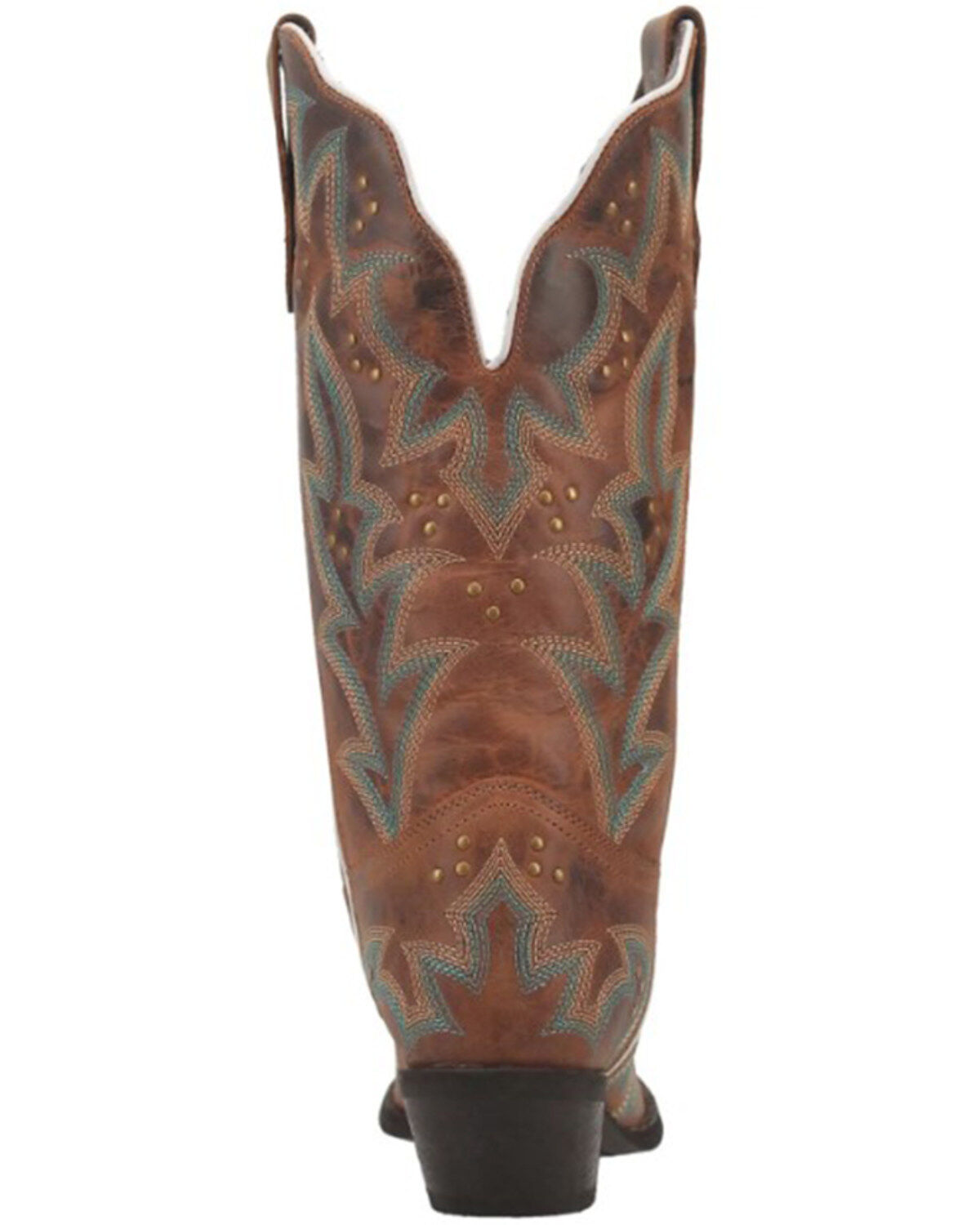 Image #5 - Laredo Women's Adrian Wide Calf Western Boots - Snip Toe, Tan, hi-res
