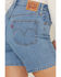 Image #4 - Levi's Women's 501® Original Medium Wash High Rise Mid Thigh Stretch Denim Shorts, Medium Wash, hi-res