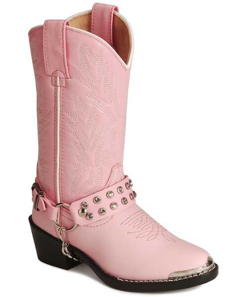 Durango Children's Pink Rhinestone Western Boots, Pink, hi-res