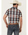 Image #4 - Rock & Roll Denim Men's Southwestern Print Short Sleeve Polo Shirt, Navy, hi-res