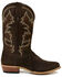 Image #2 - Dan Post Men's Becker Western Boots - Round Toe, Dark Brown, hi-res