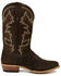 Dan Post Men's Becker Western Boots - Medium Toe, Dark Brown, hi-res