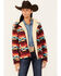 Image #1 - Outback Trading Co Women's Boot Barn Exclusive Southwestern Print Fleece Dawn Jacket, Rust Copper, hi-res