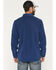 Image #4 - Moonshine Spirit&reg; Men's Side Stage Solid Faux Suede Long Sleeve Pearl Snap Western Shirt, Blue, hi-res