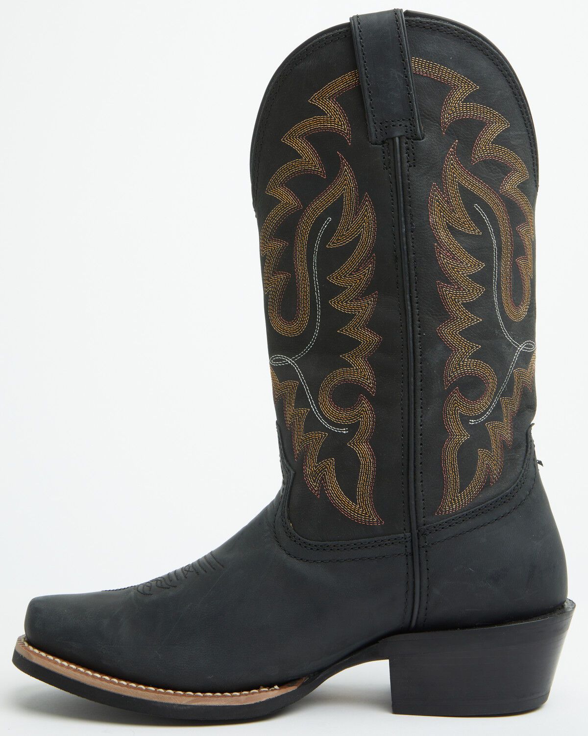 Image #3 - Justin Men's Cowboy Town Performance Western Boots - Square Toe, Black, hi-res