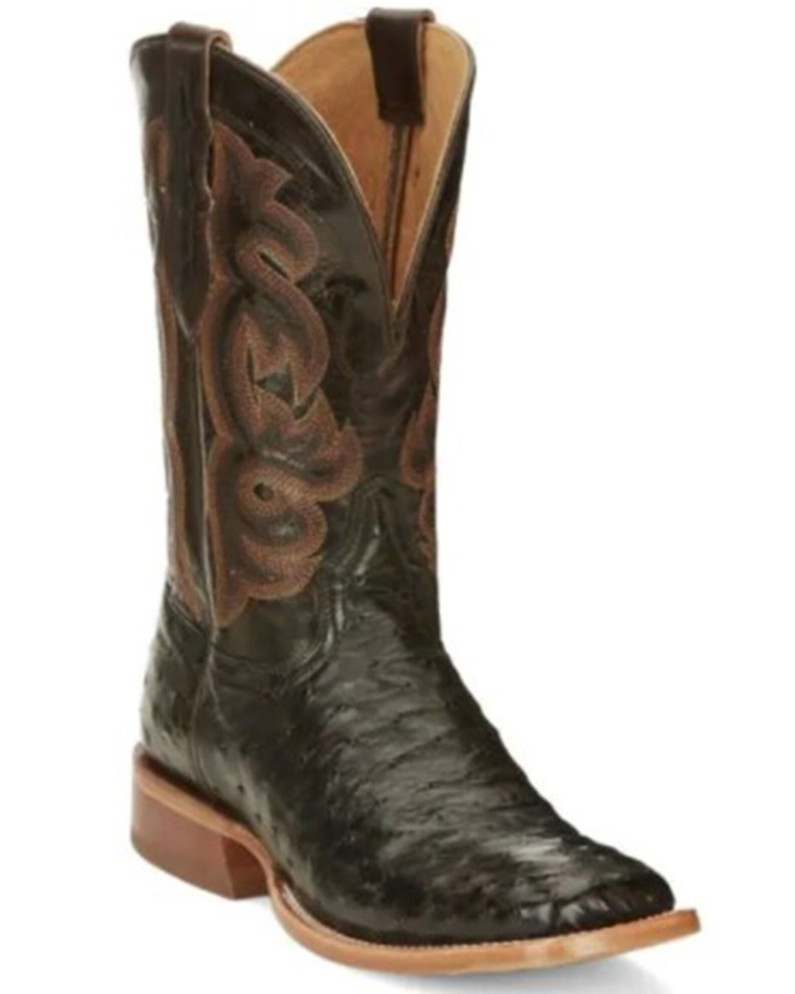 Tony lama black square toe boots hotsell