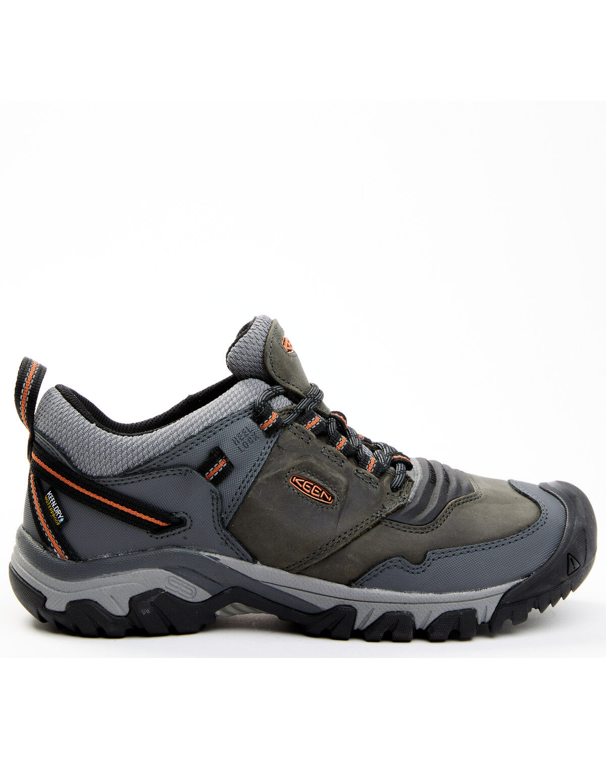 Image #2 - Keen Men's Ridge Flex Waterproof Hiking Shoes - Round Toe, Grey, hi-res
