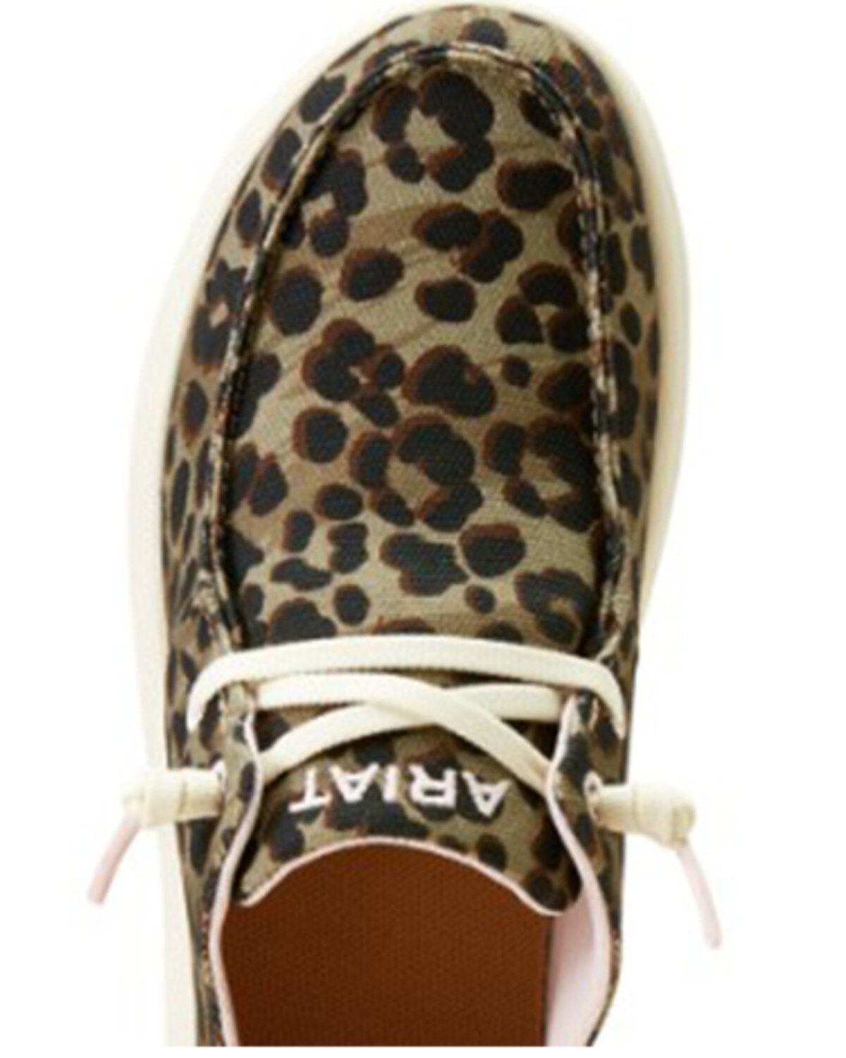 Image #4 - Ariat Women's Hilo Leopard Print Casual Shoes - Moc Toe, Green, hi-res