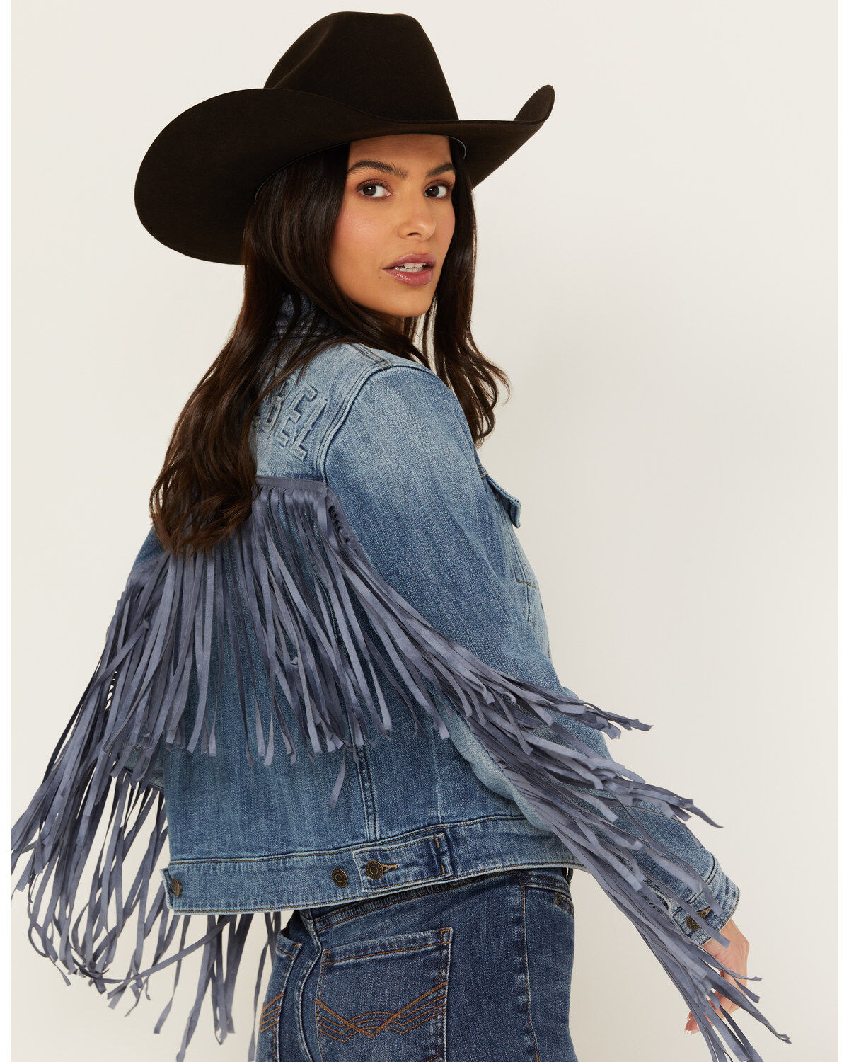 Image #3 - Idyllwind Women's Magnolia Embossed Trucker Jacket, , hi-res