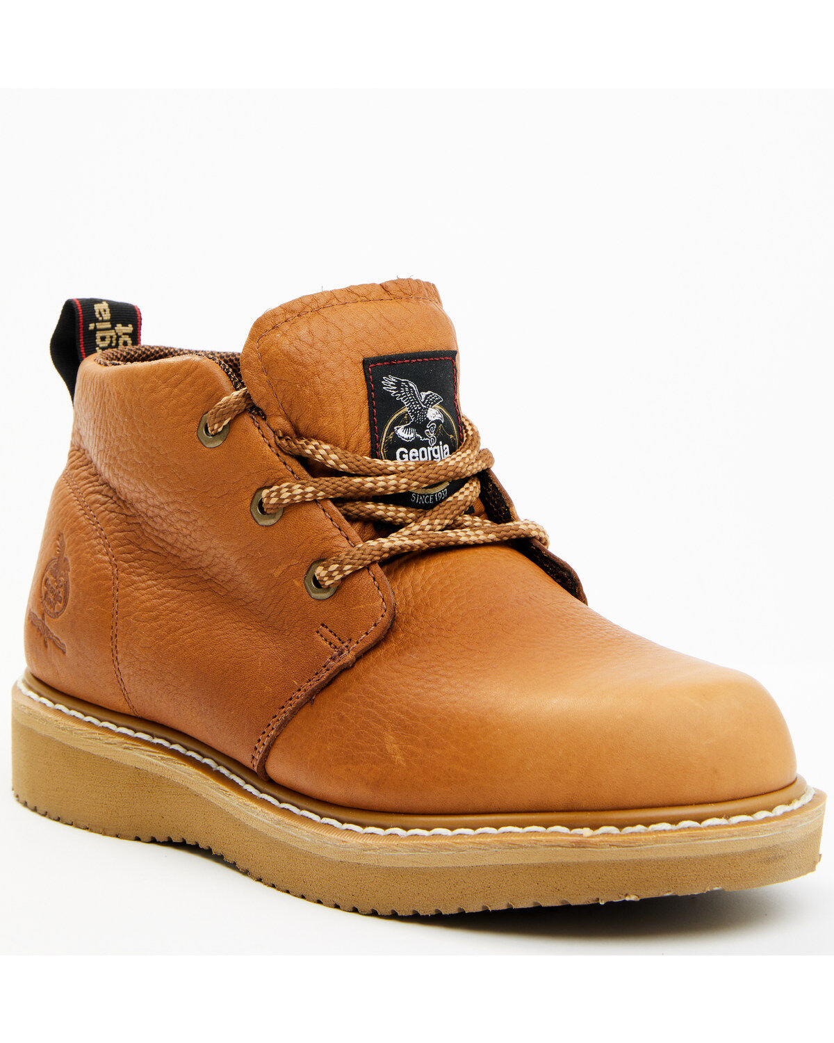 Image #2 - Georgia Men's Farm & Ranch Chukka Work Boots, Brown, hi-res