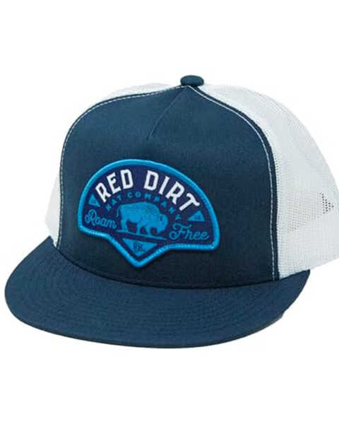 Red Dirt Hat Men's Classic Logo Patch Ball Cap , Navy, hi-res