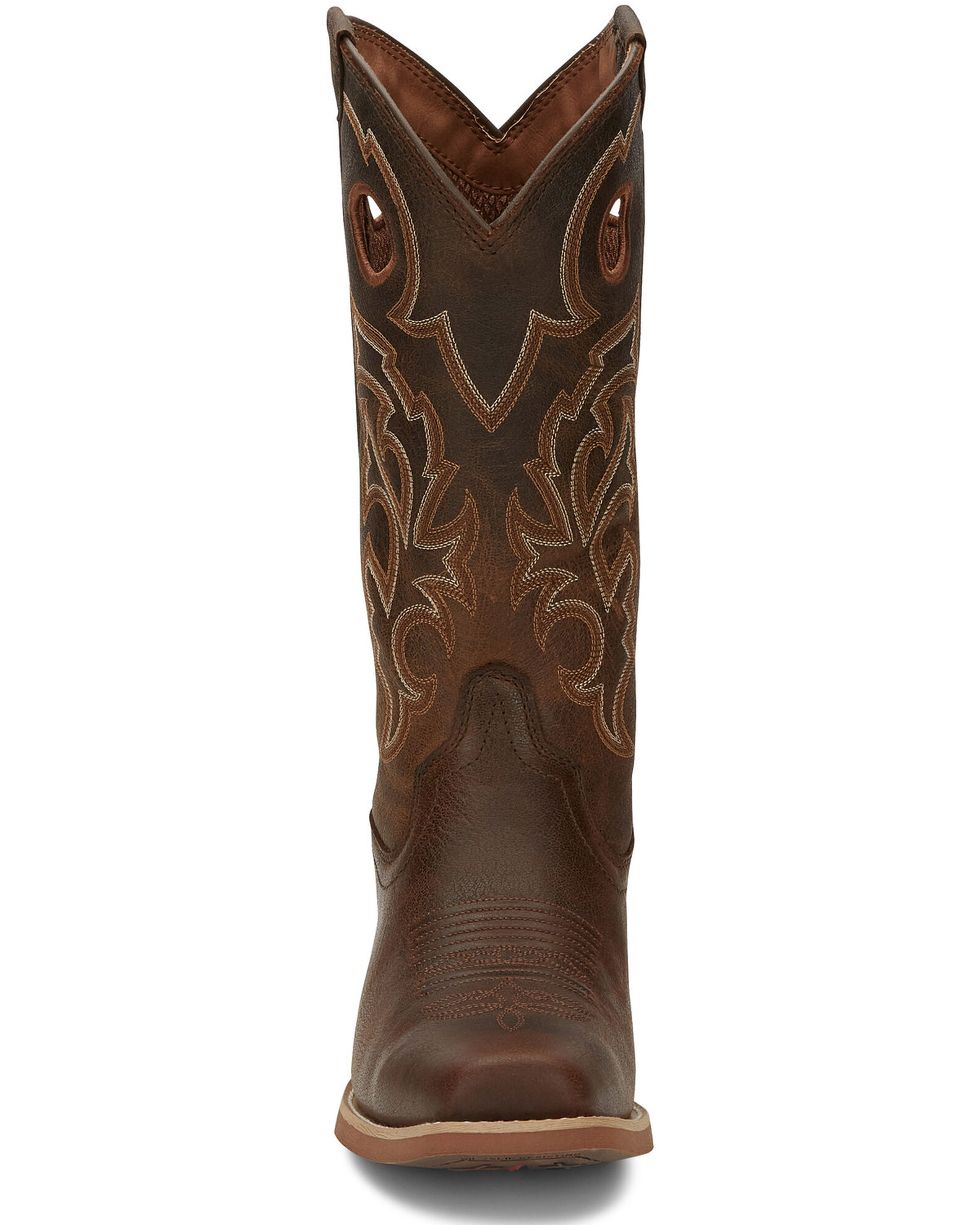Image #5 - Justin Men's Puncher Brown Western Boots - Broad Square Toe, , hi-res