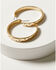 Image #1 - Shyanne Women's Statement Hoop Earrings, Gold, hi-res