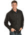 Image #2 - Scully Men's Floral Embroidered Retro Long Sleeve Snap Western Shirt, Jet Black, hi-res