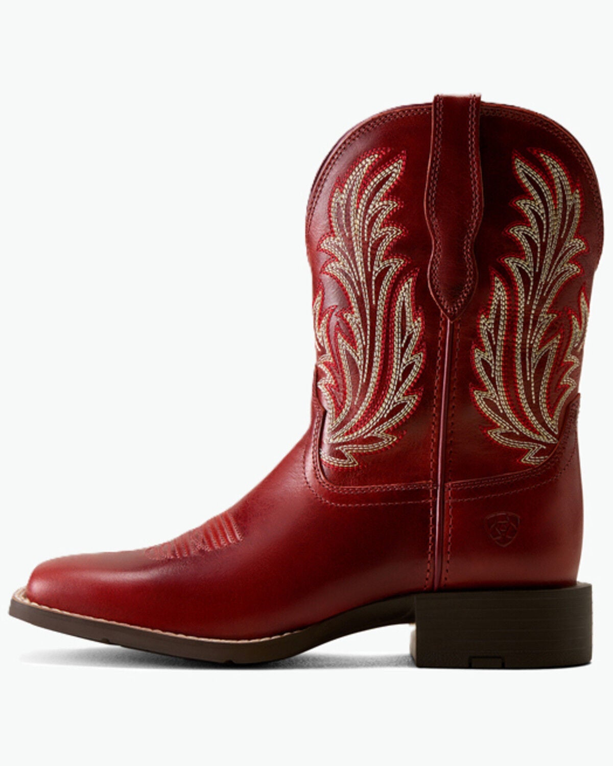 Image #2 - Ariat Women's Round Up Filly Performance Western Boots - Broad Square Toe, Red, hi-res