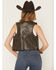 Image #4 - Fornia Women's Studded Floral Embroidered Vest, Olive, hi-res