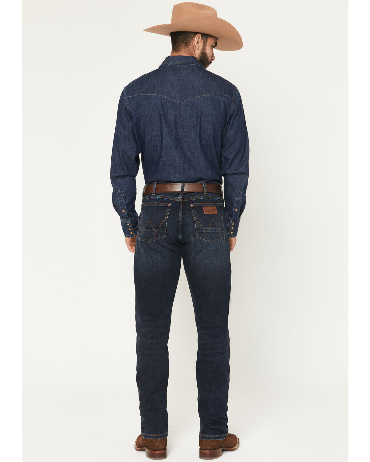 Image #3 - Wrangler Retro Men's 88MWZ Tilden Dark Wash Slim Straight Stretch Denim Jeans, Dark Wash, hi-res