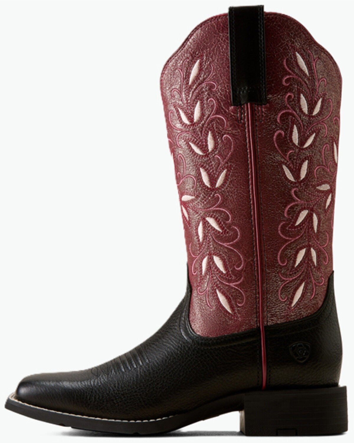 Image #2 - Ariat Women's Round Up Holly Performance Western Boots - Broad Square Toe, Black, hi-res
