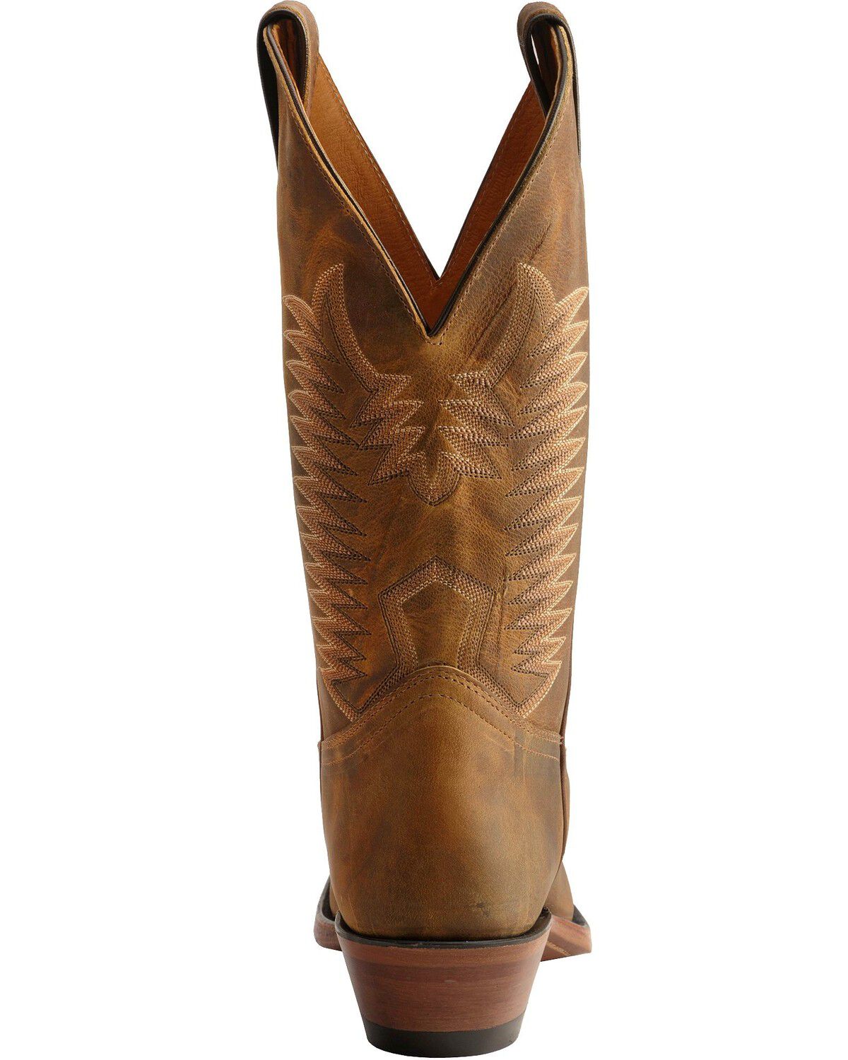 Image #7 - Boulet Men's Western Boots - Round Toe, Amber Brn, hi-res