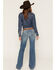 Image #3 - Ariat Women's R.E.A.L. Fabiana Medium Wash Mid Rise Trouser Stretch Denim Jeans, Medium Wash, hi-res