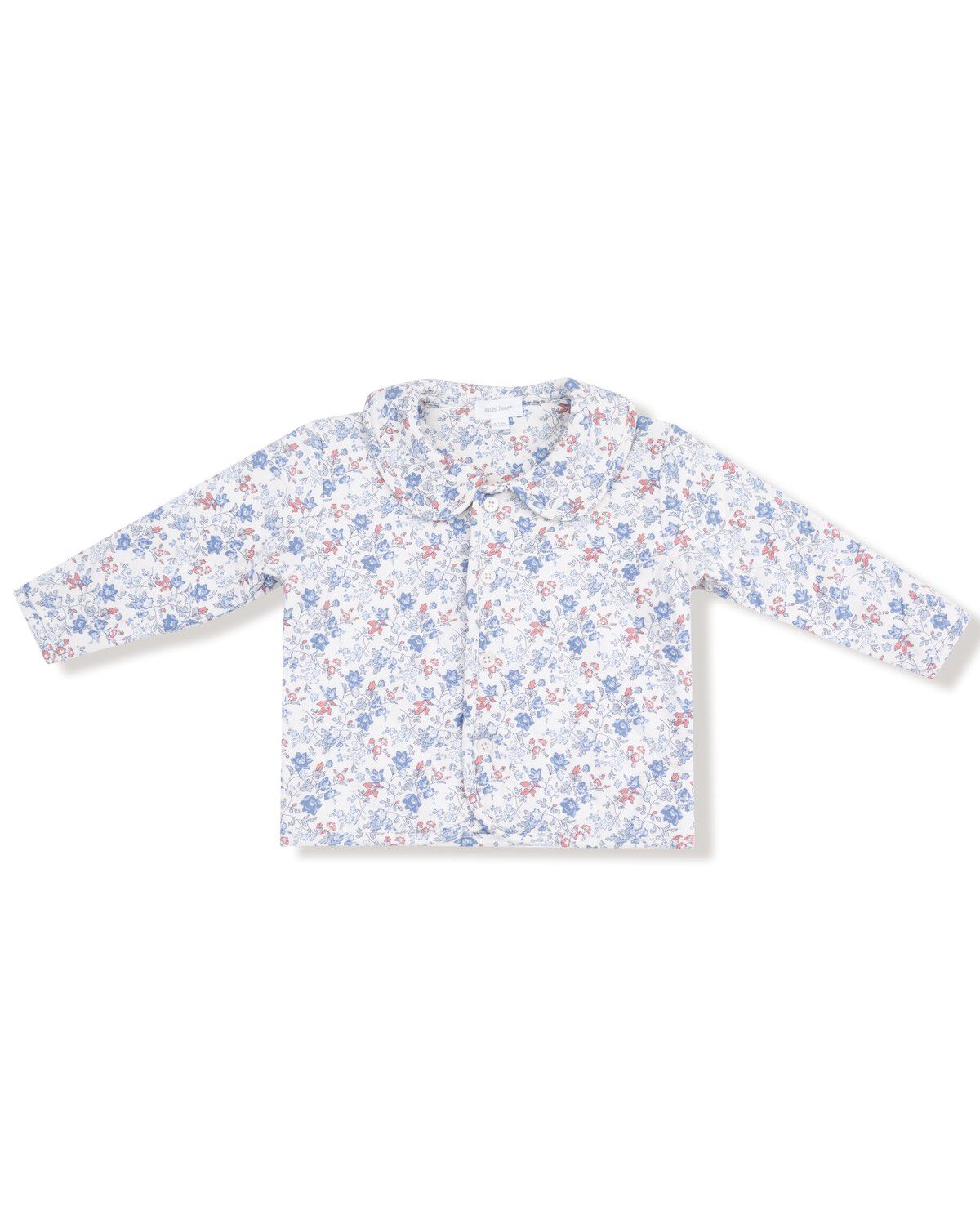 Image #1 - Angel Dear Toddler Girls' Floral Quilted Jacket, Ivory, hi-res