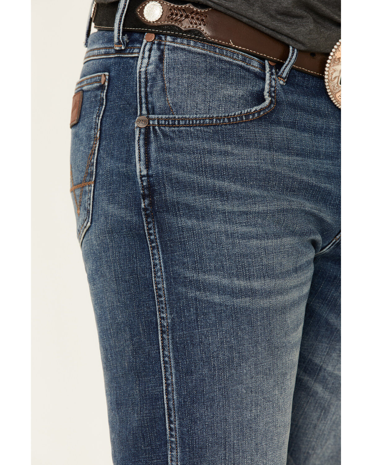 Image #5 - Wrangler Retro Men's Meadow Med Stretch Slim Straight Jeans , , hi-res