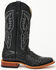 Image #2 - Horse Power Men's Boot Barn Exclusive Ostrich Print Tall Western Boots - Broad Square Toe, Black, hi-res