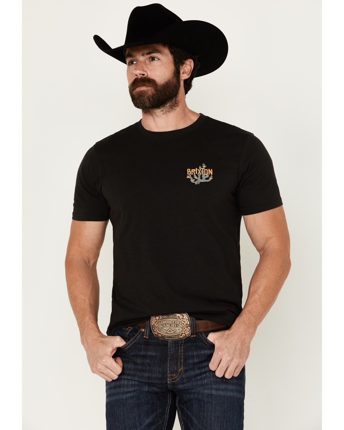Image #1 - Brixton Men's Valley Cactus Short Sleeve graphic T-Shirt, , hi-res
