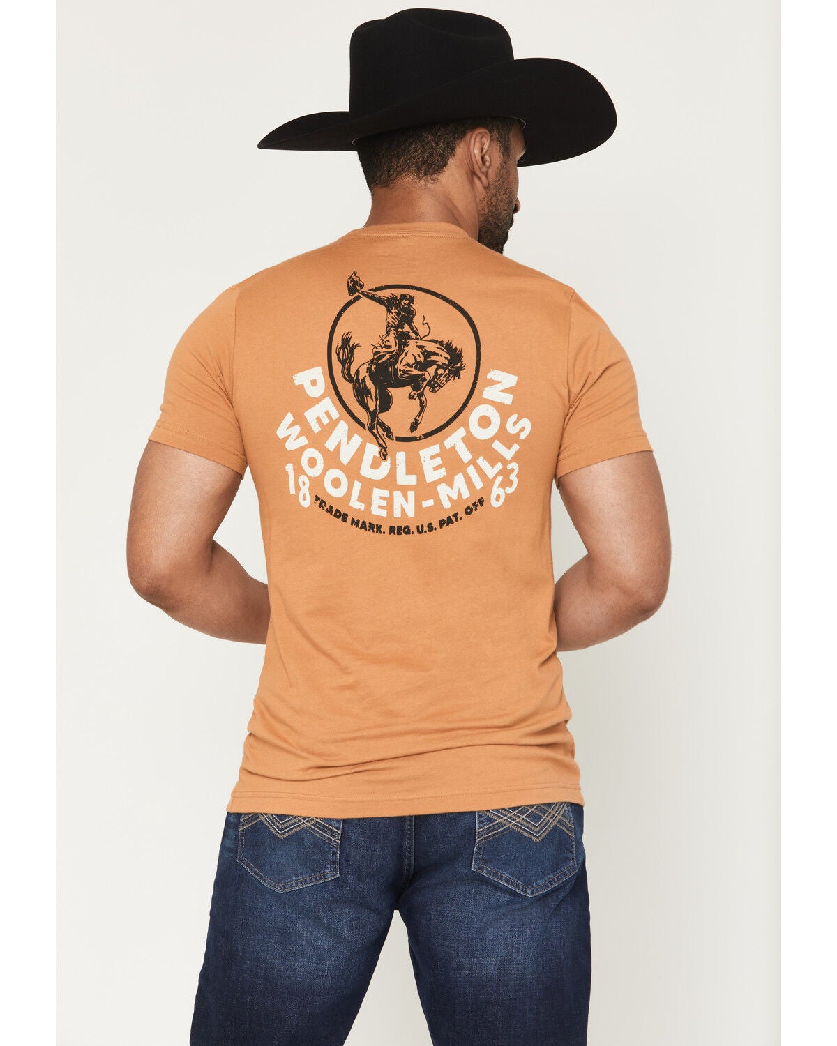 Pendleton Men's Circle Rodeo Short Sleeve Graphic T-Shirt, Mustard, hi-res