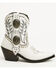 Image #2 - Liberty Black Women's Shirley Concho Western Booties - Snip Toe, White, hi-res