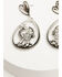 Image #2 - Shyanne Women's Boots and Hat Teardrop Earrings, Silver, hi-res