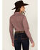 Image #4 - Cinch Women's Printed Long Sleeve Snap Western Shirt, Red, hi-res