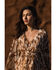 Image #2 - Shyanne Women's Horse Print Chiffon Maxi Dress, Coffee, hi-res