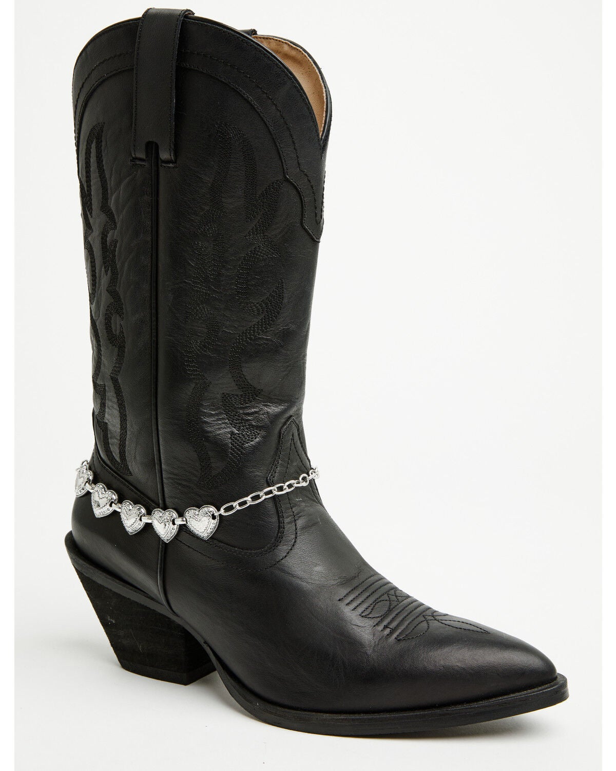Image #1 - Shyanne Women's Metal Hearts Boot Accessory, Grey, hi-res