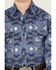 Image #3 - Rock & Roll Denim Boys' Bright Southwestern Print Long Sleeve Pearl Snap Western Shirt, Blue, hi-res