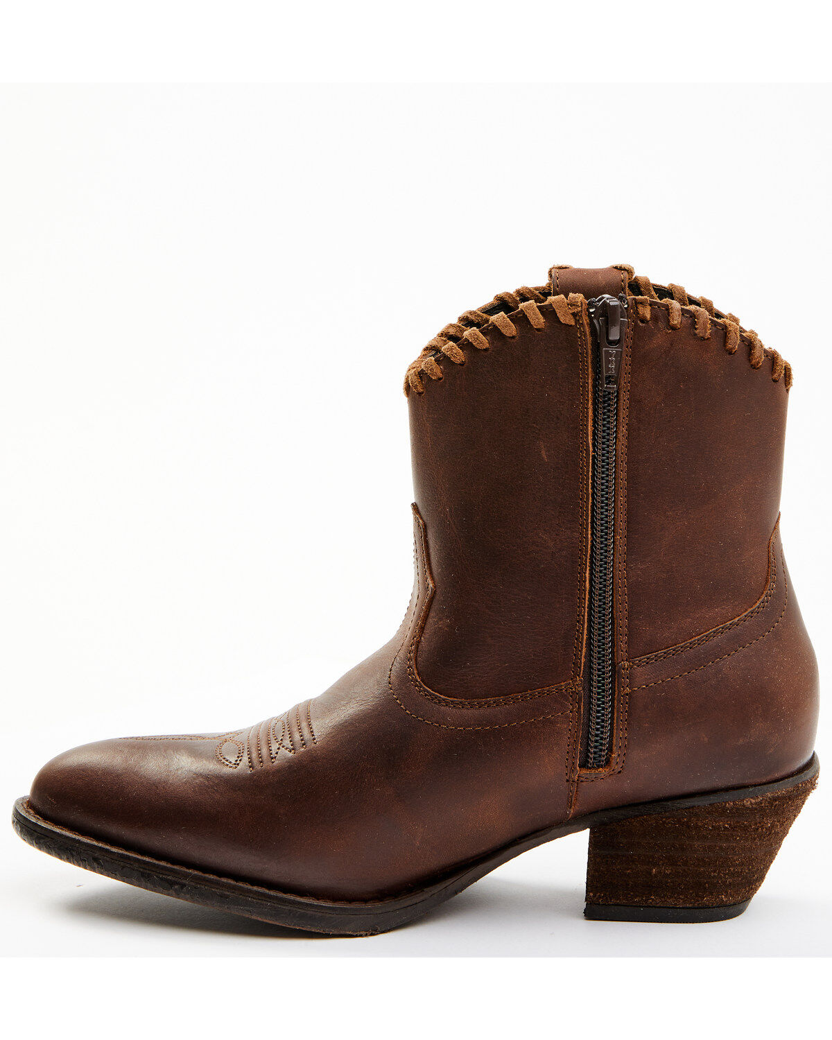 Image #3 - Shyanne Women's Sawyer Dolly Terra Western Fashion Booties - Round Toe, Cognac, hi-res