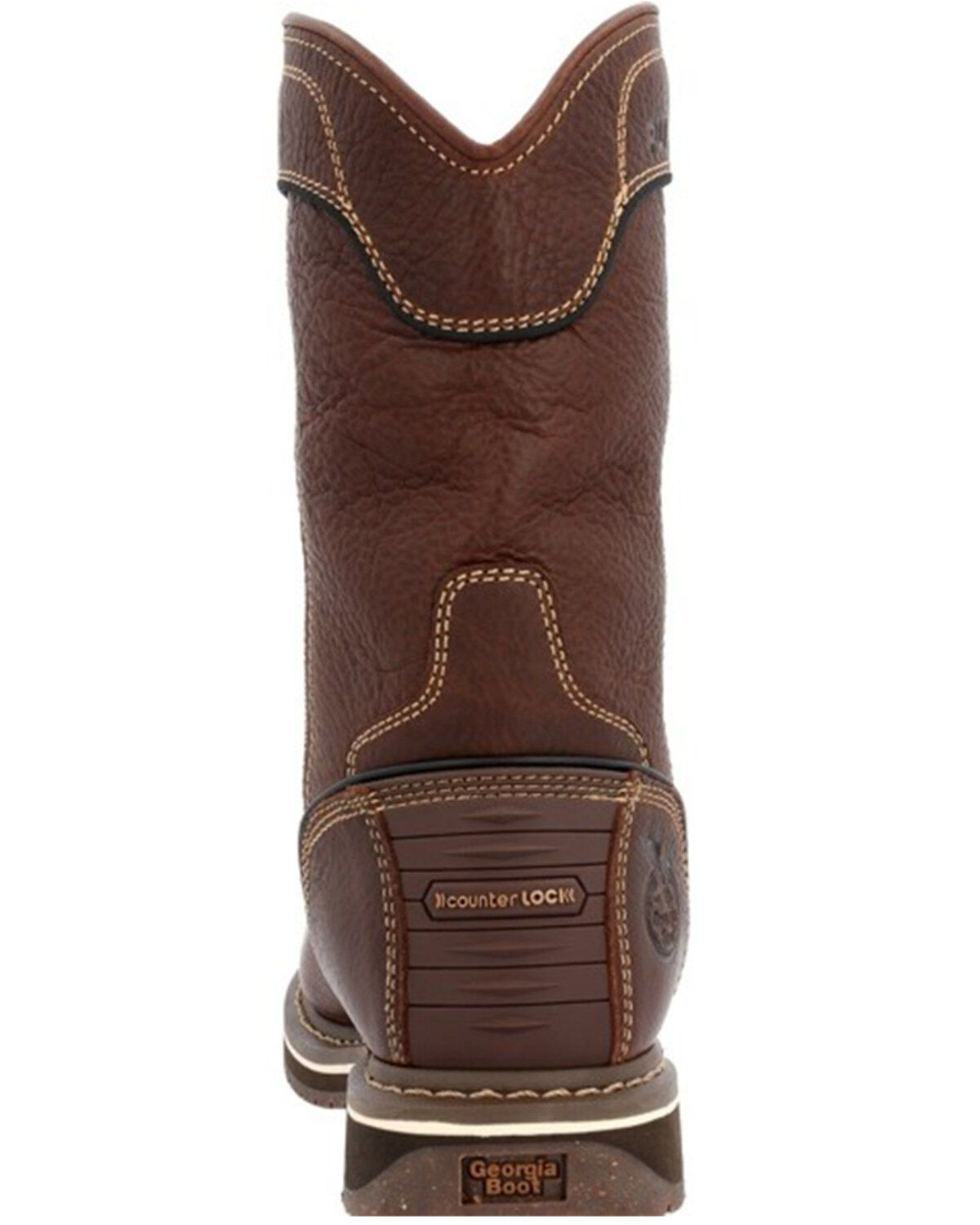 Image #5 - Georgia Boot Women's Amp Lt Edge Waterproof Pull On Work Boots - Soft Toe, Brown, hi-res