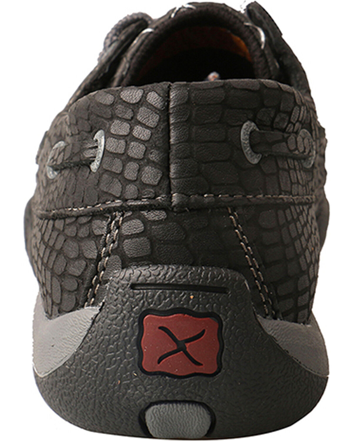 Image #6 - Twisted X Women's Black Fish Grey Driving Mocs - Moc Toe, , hi-res