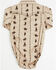 Image #3 - Cowboy Hardware Infant Boys' Barbed Printed Long Sleeve Snap Onesie, Tan, hi-res