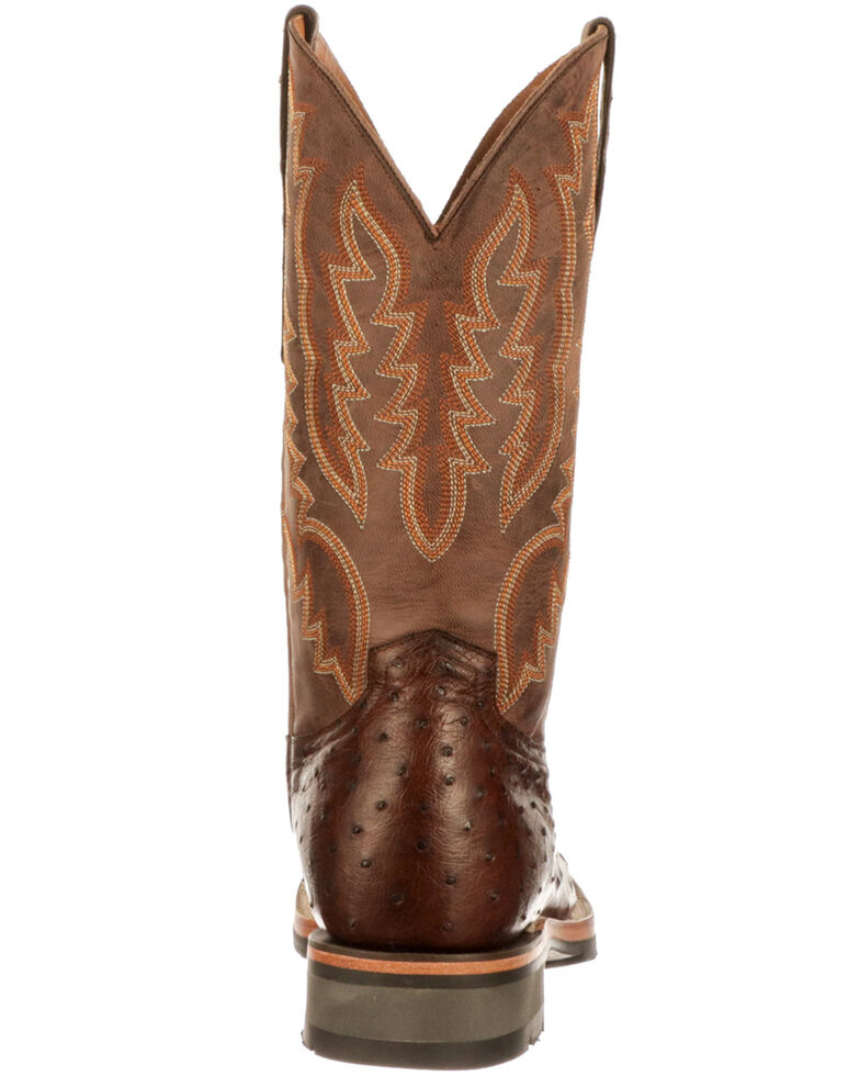 Lucchese Men's Rowdy Ostrich Western Boots - Square Toe | Boot Barn