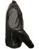 Milwaukee Leather Men's 3X Black Vented Side Lace Leather Motorcycle Jacket  , Black, hi-res