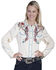 Image #1 - Scully Women's Colorful Horse Embroidered Long Sleeve Pearl Snap Shirt, , hi-res