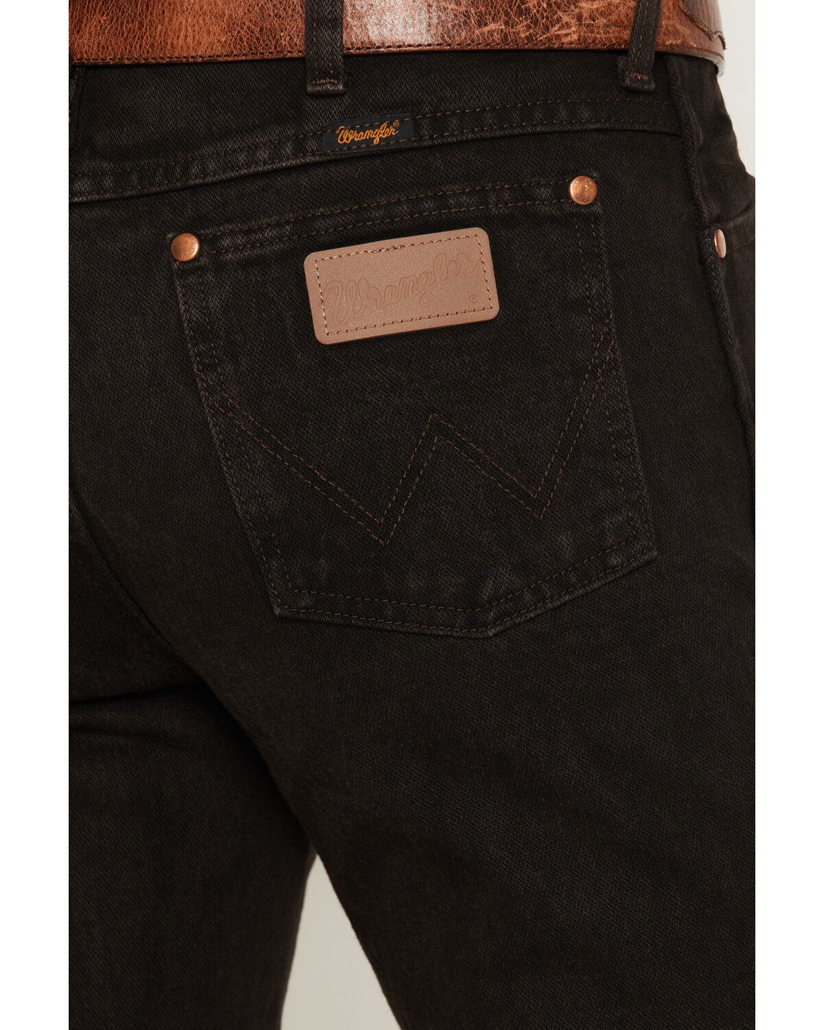 Image #4 - Wrangler Men's Slim Fit 936 Cowboy Cut Jeans, Chocolate, hi-res