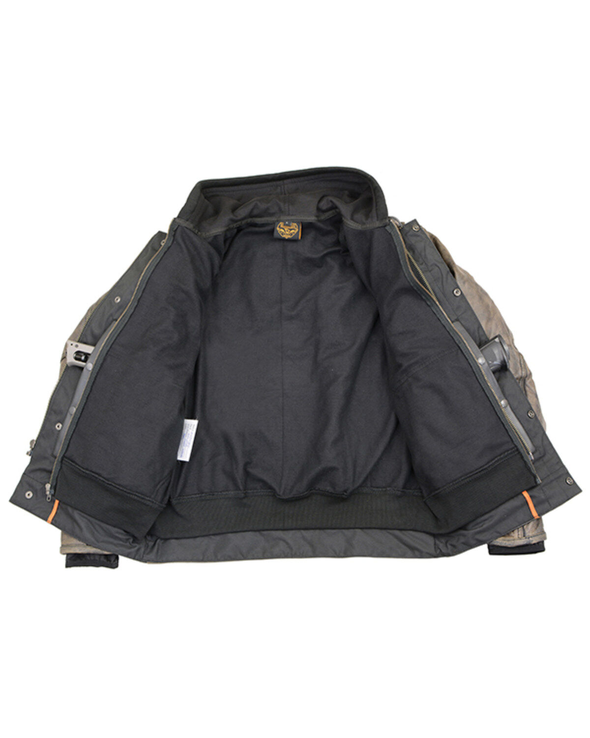 Image #5 - Milwaukee Leather Men's Distressed Utility Pocket Ventilated Concealed Carry Motorcycle Jacket, Black, hi-res