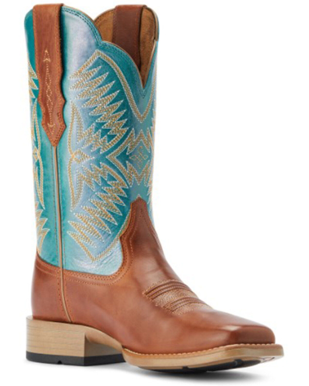Image #1 - Ariat Women's Odessa Stretchfit Performance Western Boots - Broad Square Toe, Brown, hi-res