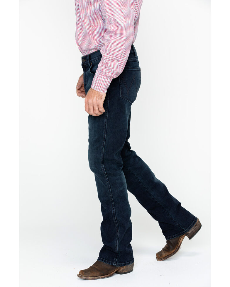 Wrangler Retro Men S Blue Relaxed Stretch Bootcut Jeans Boot Barn Wrangler authentics men's classic relaxed fit flex jean. wrangler retro men s blue relaxed stretch bootcut jeans