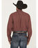 Image #4 - George Strait by Wrangler Men's Medallion Print Long Sleeve Button-Down Stretch Western Shirt - Big, Wine, hi-res