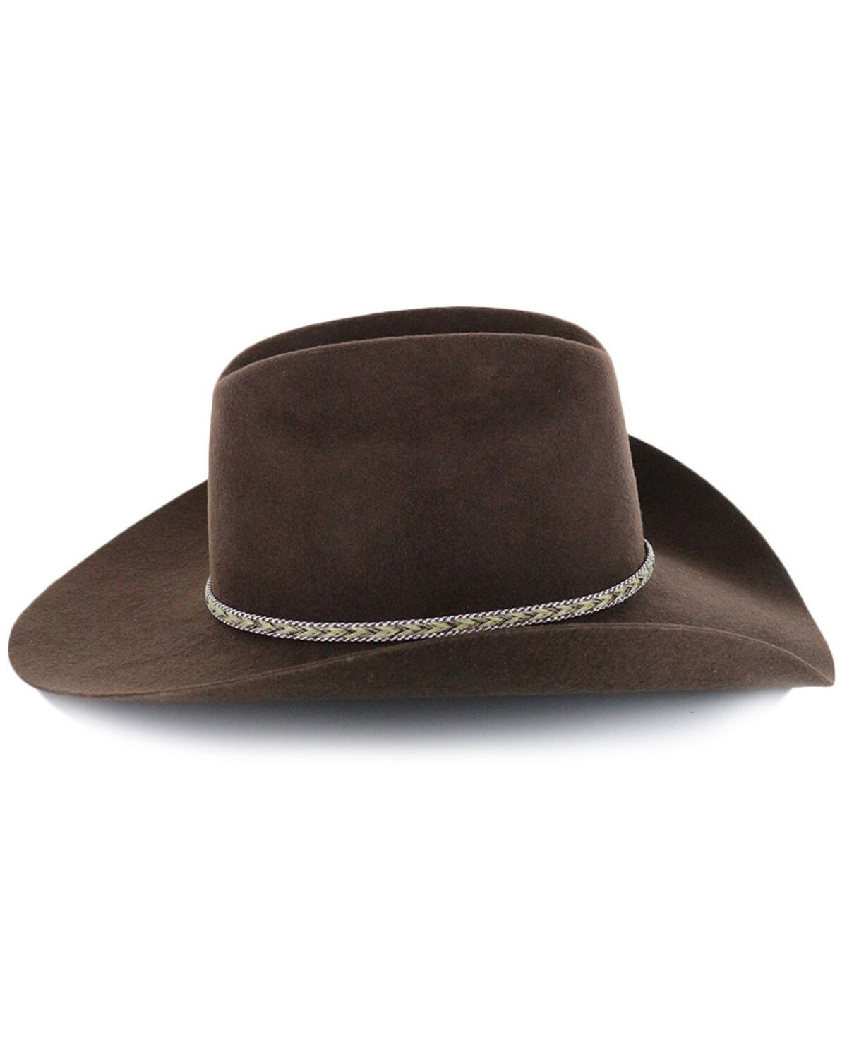 Image #4 - Cody James® Men's Ramrod 3X Low Cattleman Pro Rodeo Felt Hat, Chocolate, hi-res