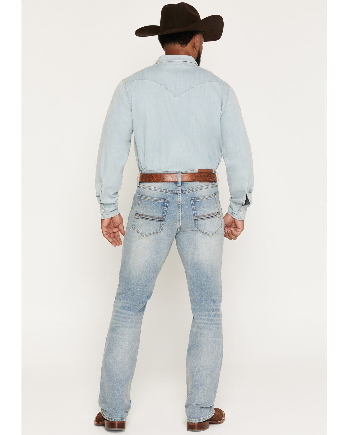 Image #3 - Cody James Men's Bunker Wash Jackson Slim Straight Stretch Denim Jeans, Light Wash, hi-res